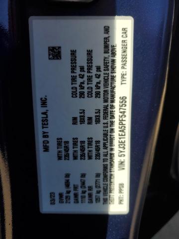 2023 TESLA MODEL 3 - 5YJ3E1EA5PF547556