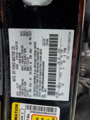 2021 FORD BRONCO SPO - 3FMCR9A64MRA64490