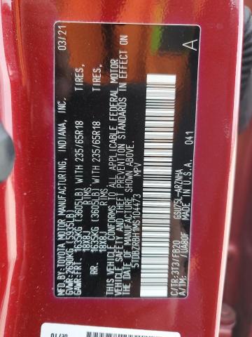 2021 TOYOTA HIGHLANDER - 5TDBZRBH1MS104473