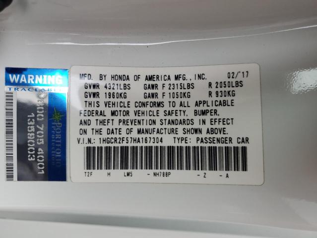 2017 HONDA ACCORD SPO - 1HGCR2F57HA167304