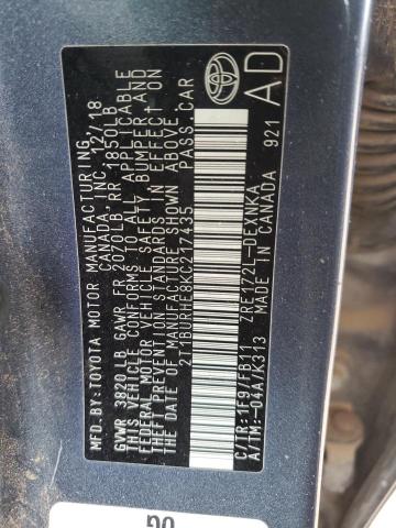 2019 TOYOTA COROLLA L - 2T1BURHE8KC217435