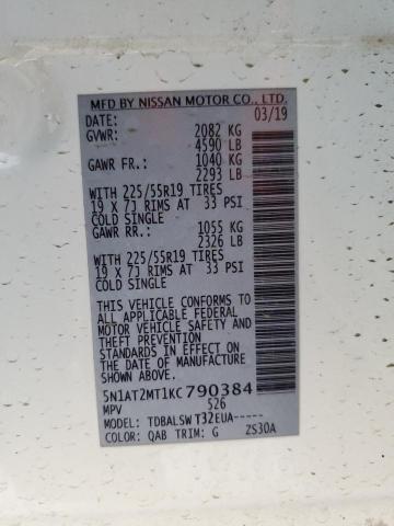 2019 NISSAN ROGUE S - 5N1AT2MT1KC790384