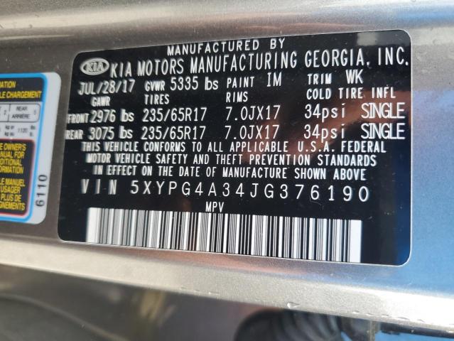 2018 KIA SORENTO LX - 5XYPG4A34JG376190