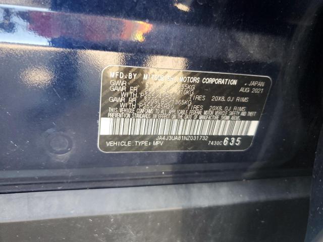 2022 MITSUBISHI OUTLANDER - JA4J3UA81NZ031732