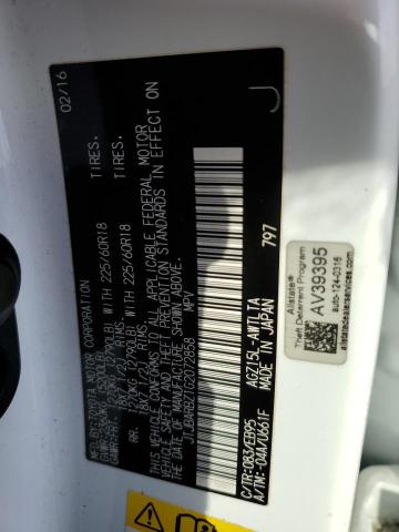 2016 LEXUS NX 200T BA - JTJBARBZ1G2072858