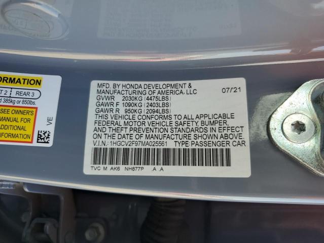 2021 HONDA ACCORD TOU - 1HGCV2F97MA025561