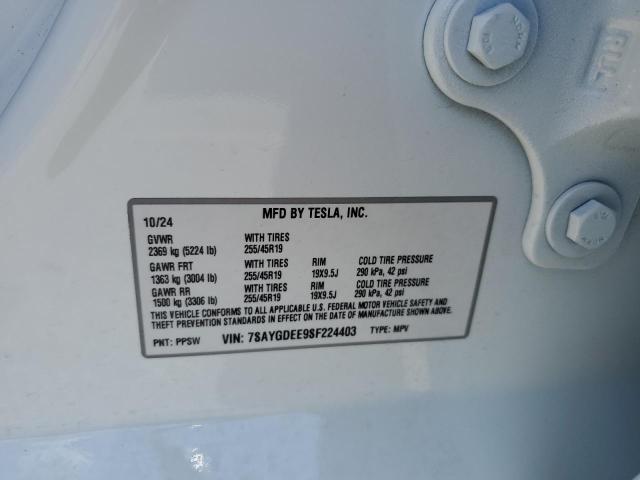 2025 TESLA MODEL Y - 7SAYGDEE9SF224403