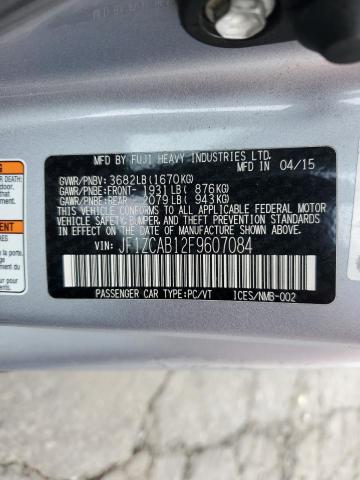 2015 SUBARU BRZ 2.0 PR JF1ZCAB12F9607084