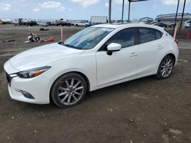 MAZDA 3 GRAND TO 2017 white  gas JM1BN1M37H1116869 photo #1
