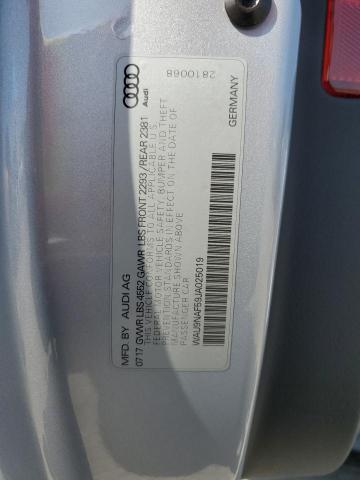 2018 AUDI A5 PRESTIG WAU9NAF59JA025019