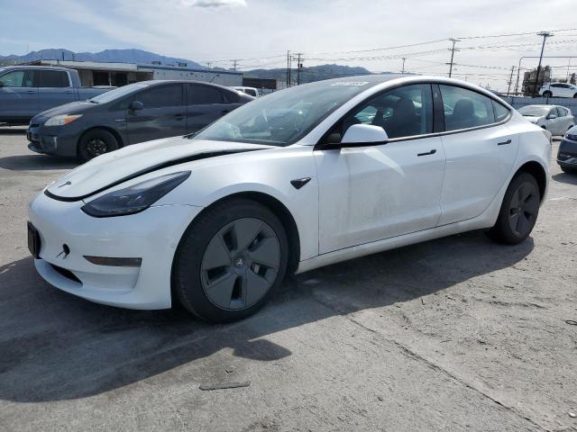 TESLA MODEL 3 2022 white  electric 5YJ3E1EBXNF330719 photo #1