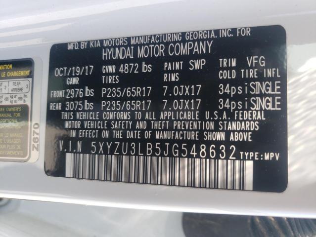 2018 HYUNDAI SANTA FE S - 5XYZU3LB5JG548632