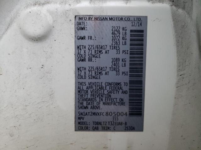 2015 NISSAN ROGUE S - 5N1AT2MVXFC805004