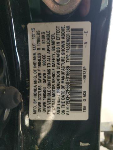 2016 HONDA CIVIC LX - 19XFC2F56GE015586
