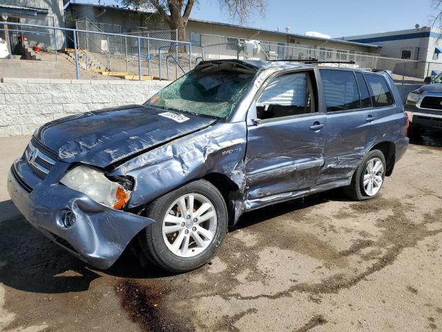 TOYOTA HIGHLANDER 2006 blue  hybrid engine JTEDW21A960010839 photo #1