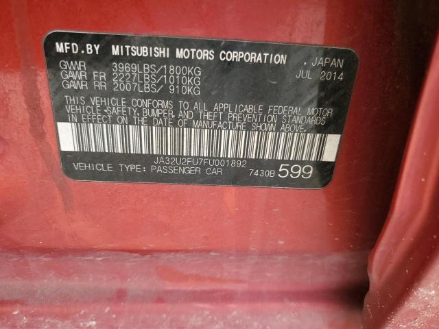 2015 MITSUBISHI LANCER ES JA32U2FU7FU001892