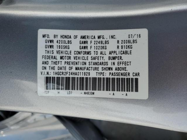 2017 HONDA ACCORD LX - 1HGCR2F34HA011929