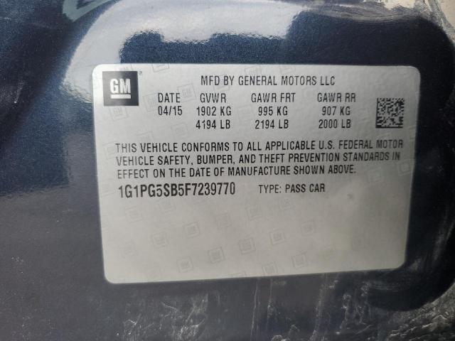2015 CHEVROLET CRUZE LTZ 1G1PG5SB5F7239770