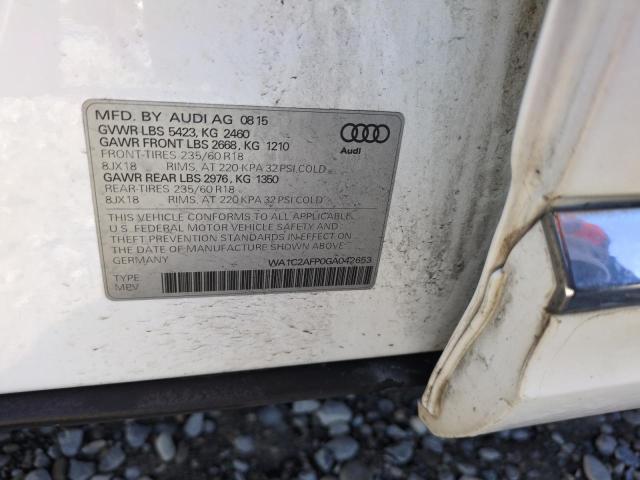 2016 AUDI Q5 PREMIUM - WA1C2AFP0GA042653