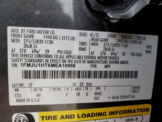 2021 FORD EXPEDITION - 1FMJU1HT6MEA10968