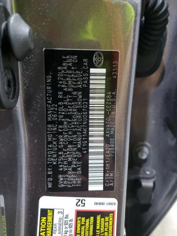 2022 TOYOTA CAMRY SE 4T1G11AK7NU067031