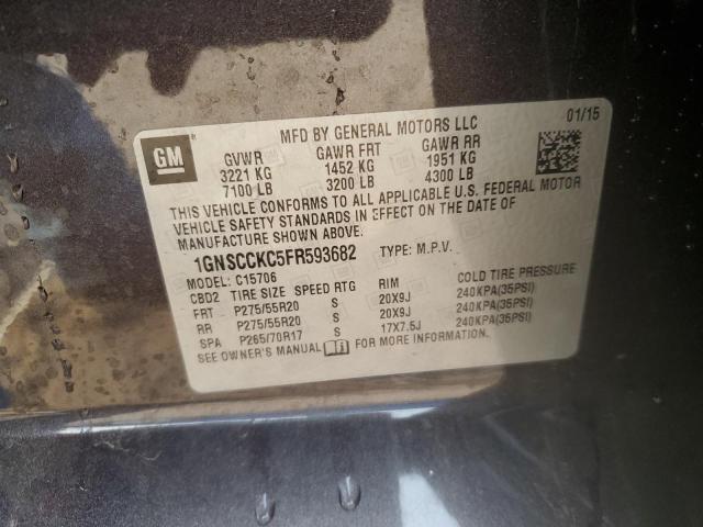 2015 CHEVROLET TAHOE C150 - 1GNSCCKC5FR593682