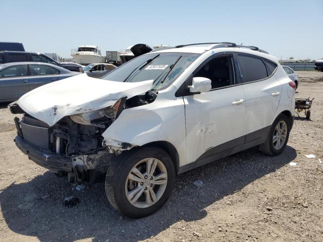 HYUNDAI TUCSON GLS 2013 white  gas KM8JU3AC5DU640346 photo #1