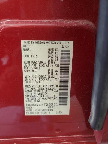 2018 NISSAN FRONTIER S - 1N6AD0EV1JN726531