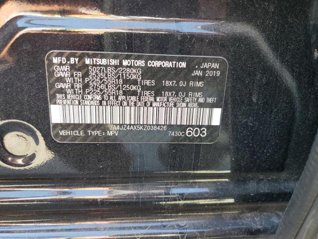 2019 MITSUBISHI OUTLANDER - JA4JZ4AX5KZ038426