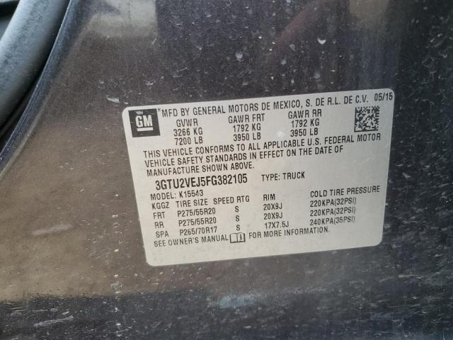 2015 GMC SIERRA K15 - 3GTU2VEJ5FG382105