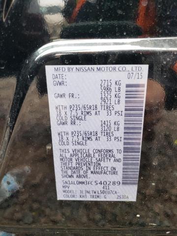 2015 INFINITI QX60 - 5N1AL0MM3FC540289