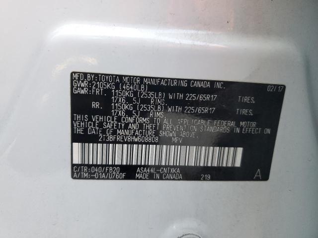 2017 TOYOTA RAV4 LE - 2T3BFREV8HW608808