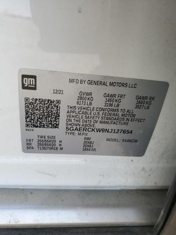 2022 BUICK ENCLAVE PR - 5GAERCKW9NJ127654
