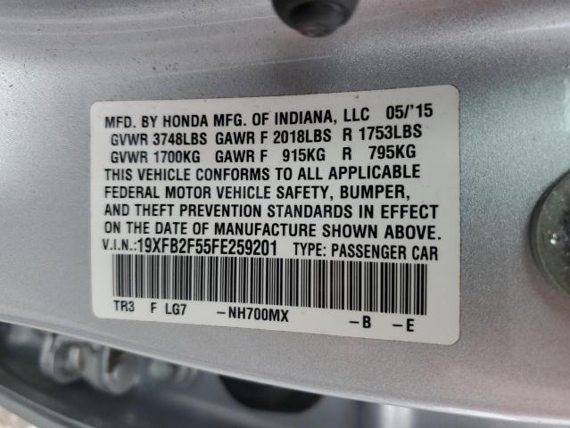2015 HONDA CIVIC LX - 19XFB2F55FE259201