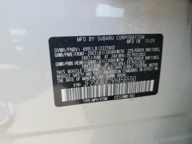 2024 SUBARU FORESTER L JF2SKALC2RH456550
