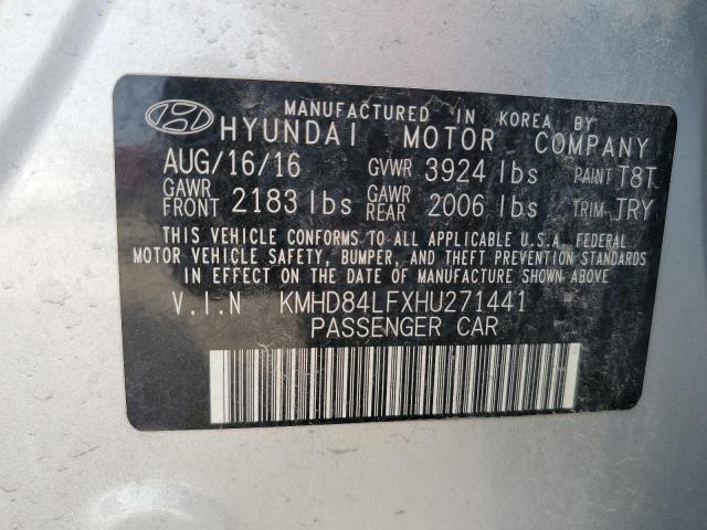 2017 HYUNDAI ELANTRA SE - KMHD84LFXHU271441