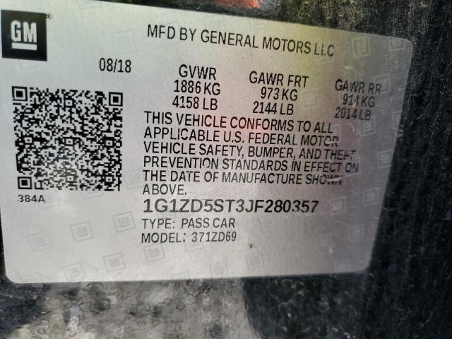 2018 CHEVROLET MALIBU LT - 1G1ZD5ST3JF280357