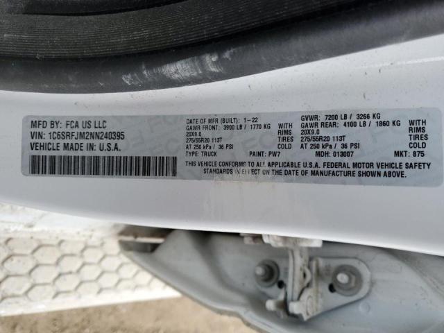 2022 RAM 1500 LARAM 1C6SRFJM2NN240395