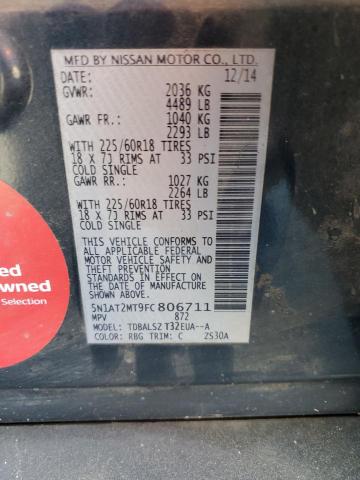 2015 NISSAN ROGUE S - 5N1AT2MT9FC806711