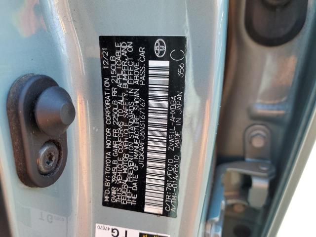 2022 TOYOTA PRIUS NIGH JTDKAMFU6N3167167