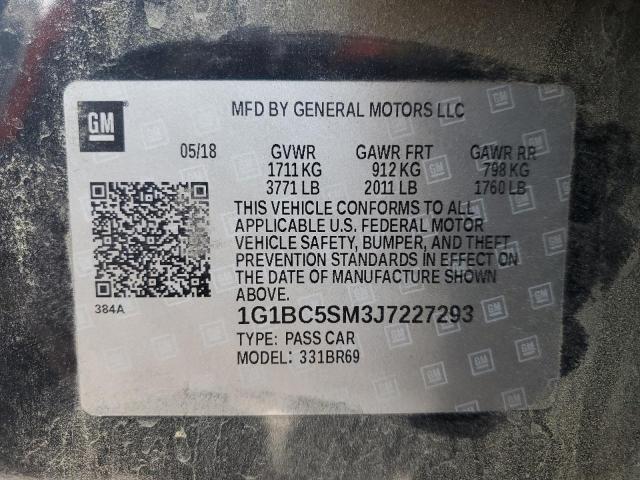 2018 CHEVROLET CRUZE LS - 1G1BC5SM3J7227293