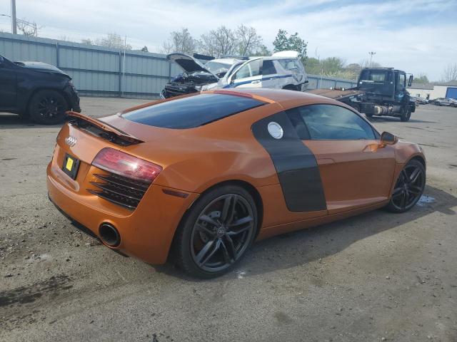 AUDI R8 4.2 QUA 2014 orange coupe gas WUAAUAFG4EN002088 photo #4