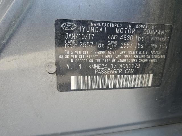 2017 HYUNDAI SONATA HYB - KMHE24L37HA061179