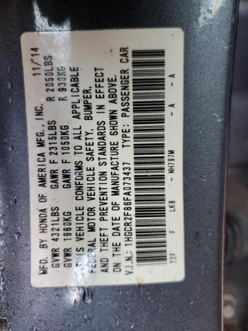 2015 HONDA ACCORD EXL - 1HGCR2F86FA073437