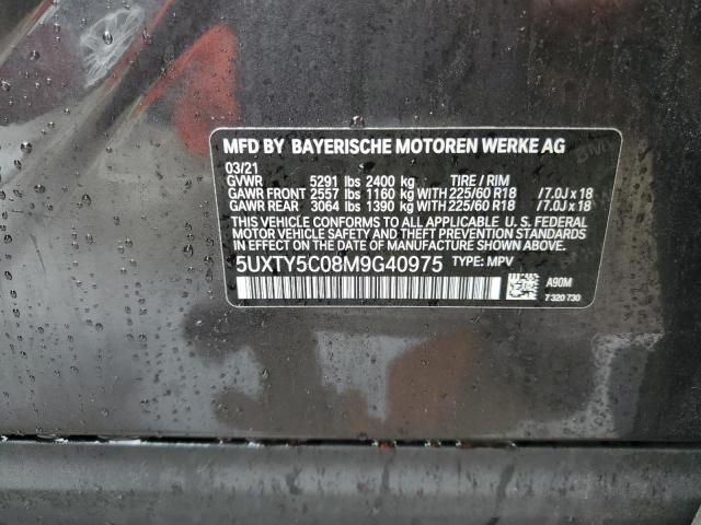 2021 BMW X3 XDRIVE3 - 5UXTY5C08M9G40975