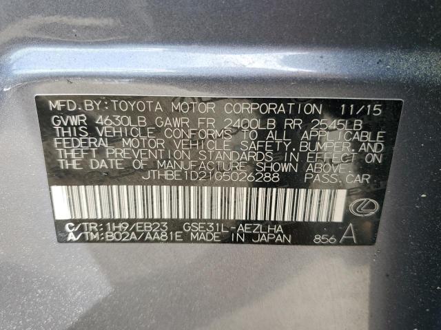 2016 LEXUS IS 350 - JTHBE1D21G5026288