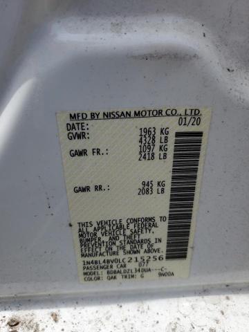 2020 NISSAN ALTIMA S 1N4BL4BV0LC215256