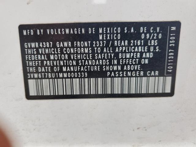 2021 VOLKSWAGEN JETTA GLI - 3VW6T7BU1MM000339