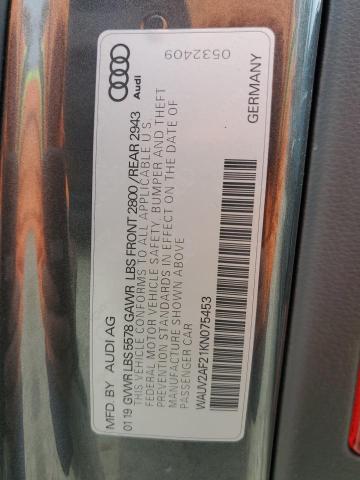 2019 AUDI A7 PRESTIG - WAUV2AF21KN075453