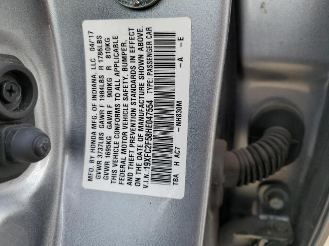 2017 HONDA CIVIC LX - 19XFC2F58HE047554